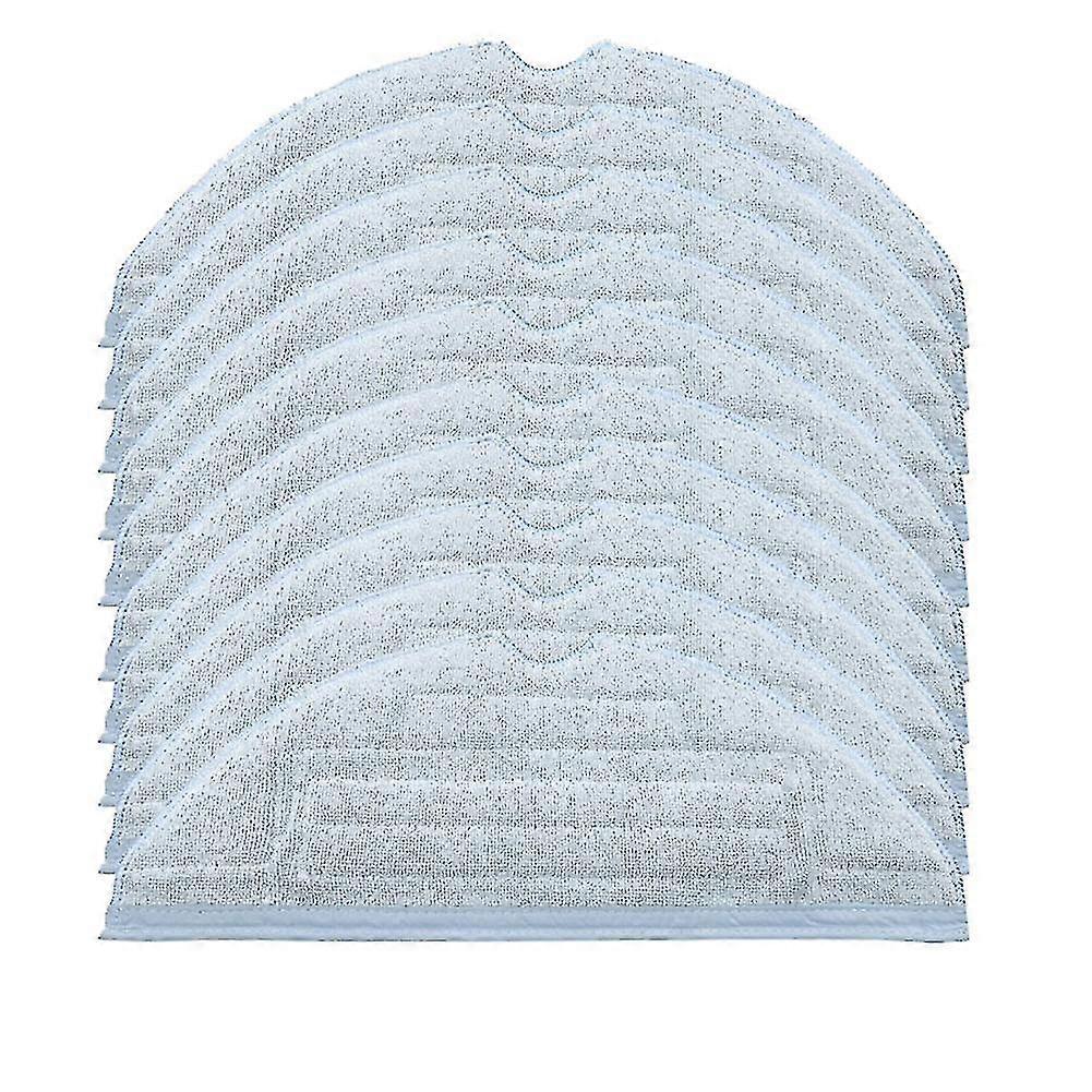 10 Pack Mop Pads For Roborock T7s T7s Plus S7 Reusable Floor Cloth--