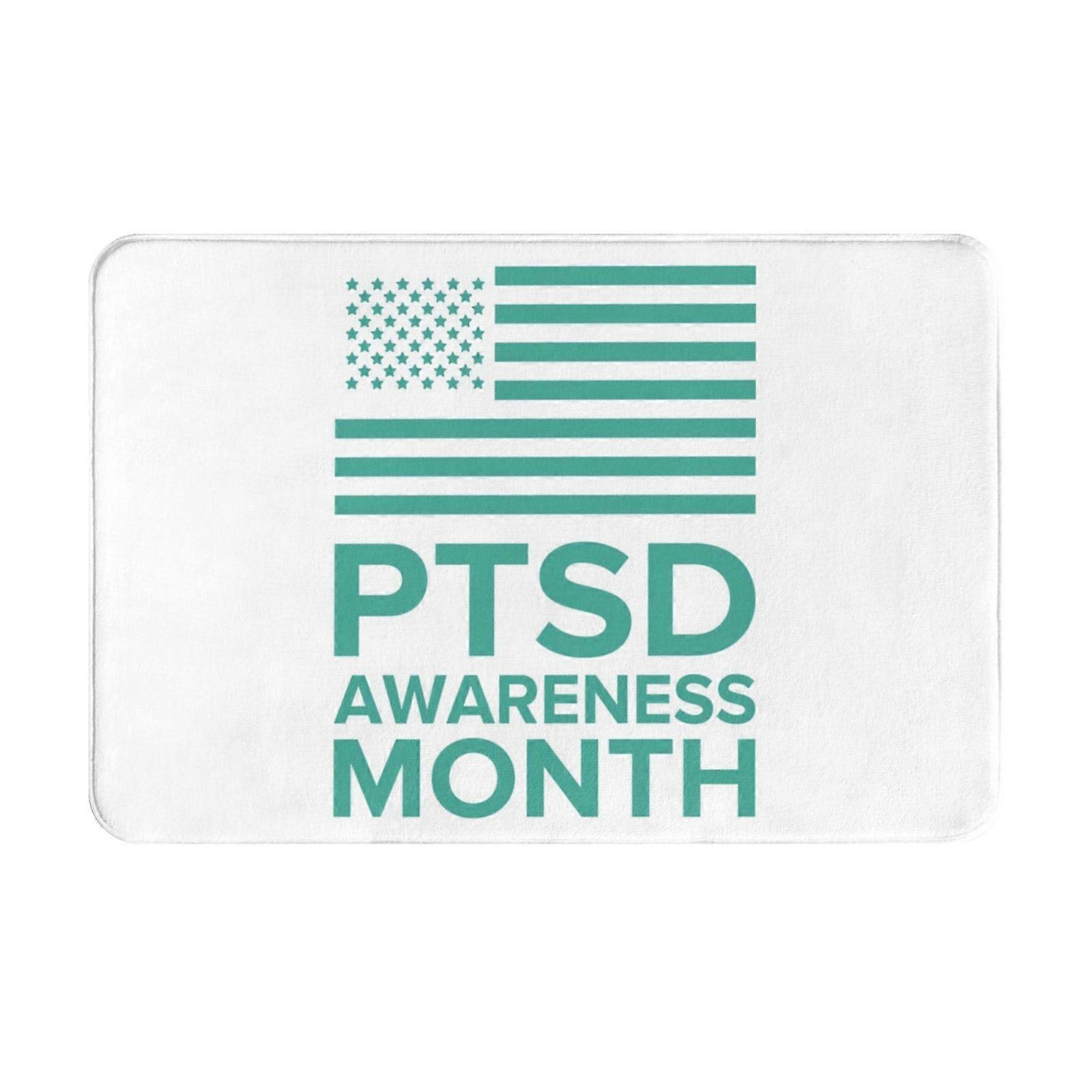 يونيو هو شهر التوعية باضطراب ما بعد الصدمة 14 ممسحة داخلية غير قابلة للانزلاق حصائر الباب الأمامي حصائر قابلة للغسل للمدخل ، أرضية داخل الباب الخلفي الشرفة في الهواء الطلق داخلي 16x24i