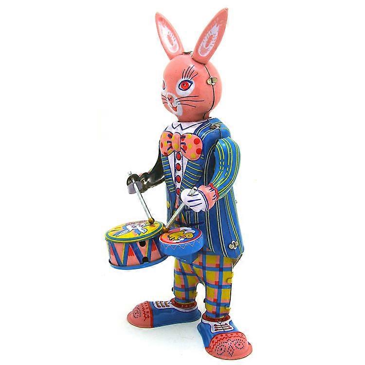 Retro Clockwork Wind Up Metal Walking Robot Toy Vintage Collectible Kids Gift