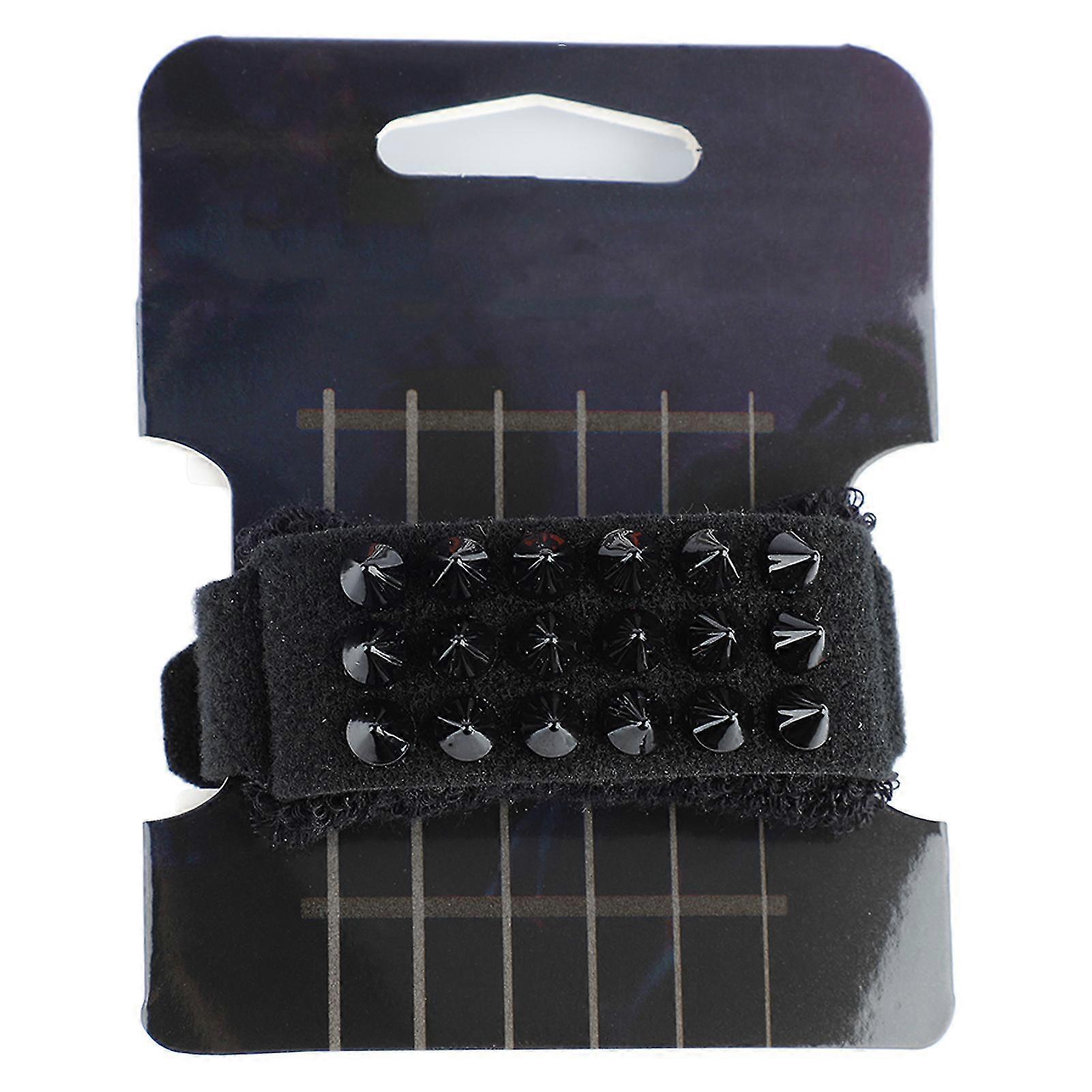 Gitarr String Dampener Muter Pure Cotton Guitar Fretboard Wrap Elbas String Mute Band Svart (20cm/7.9in)