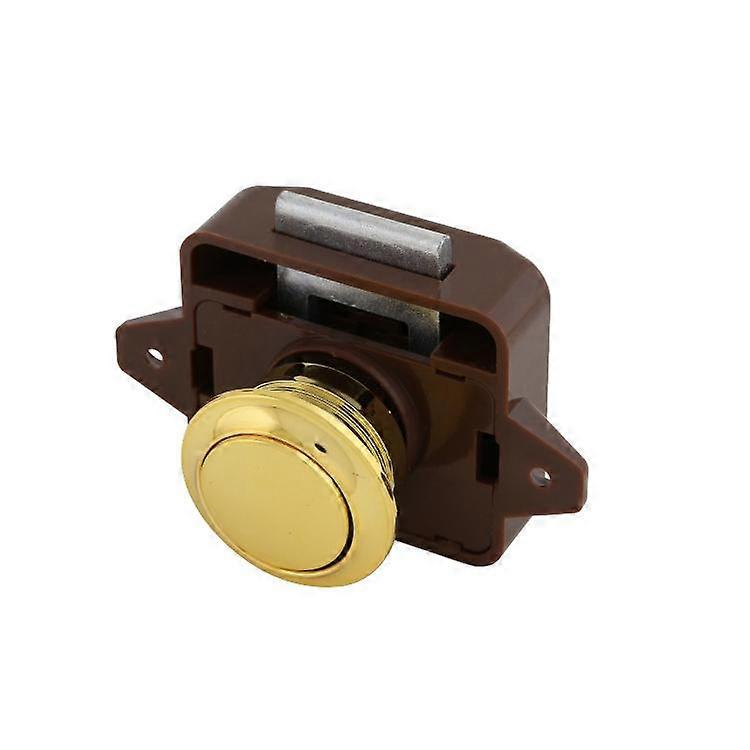 Push Button Cabinet Latch For Rv Camper Motorhome Caravan Brown gold