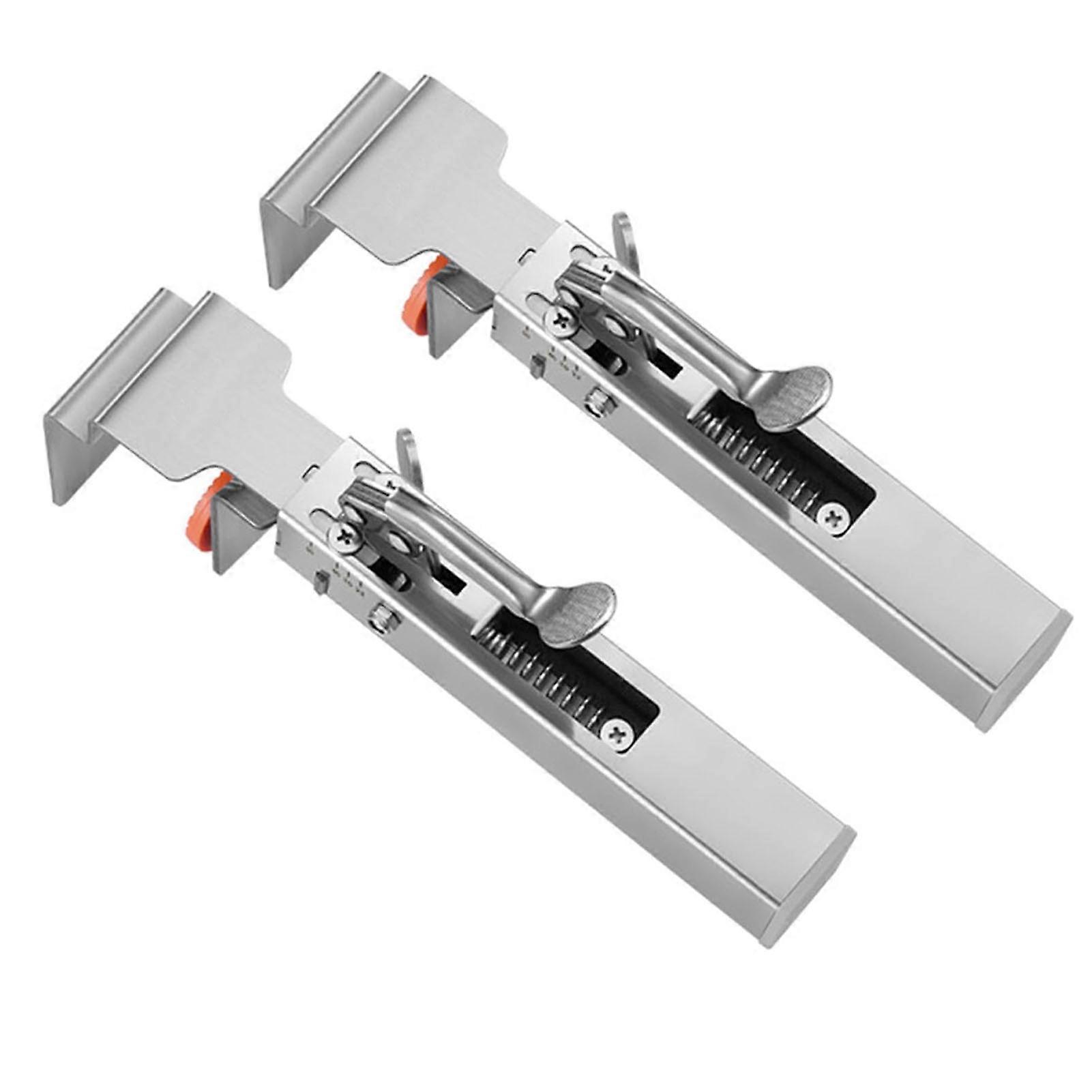 Adjustable Drawer Fixing Clamp, Stainless Steel Stable Strong Grip Drawer Clip for Cabinet Desk Furniture Installation (2PCS)