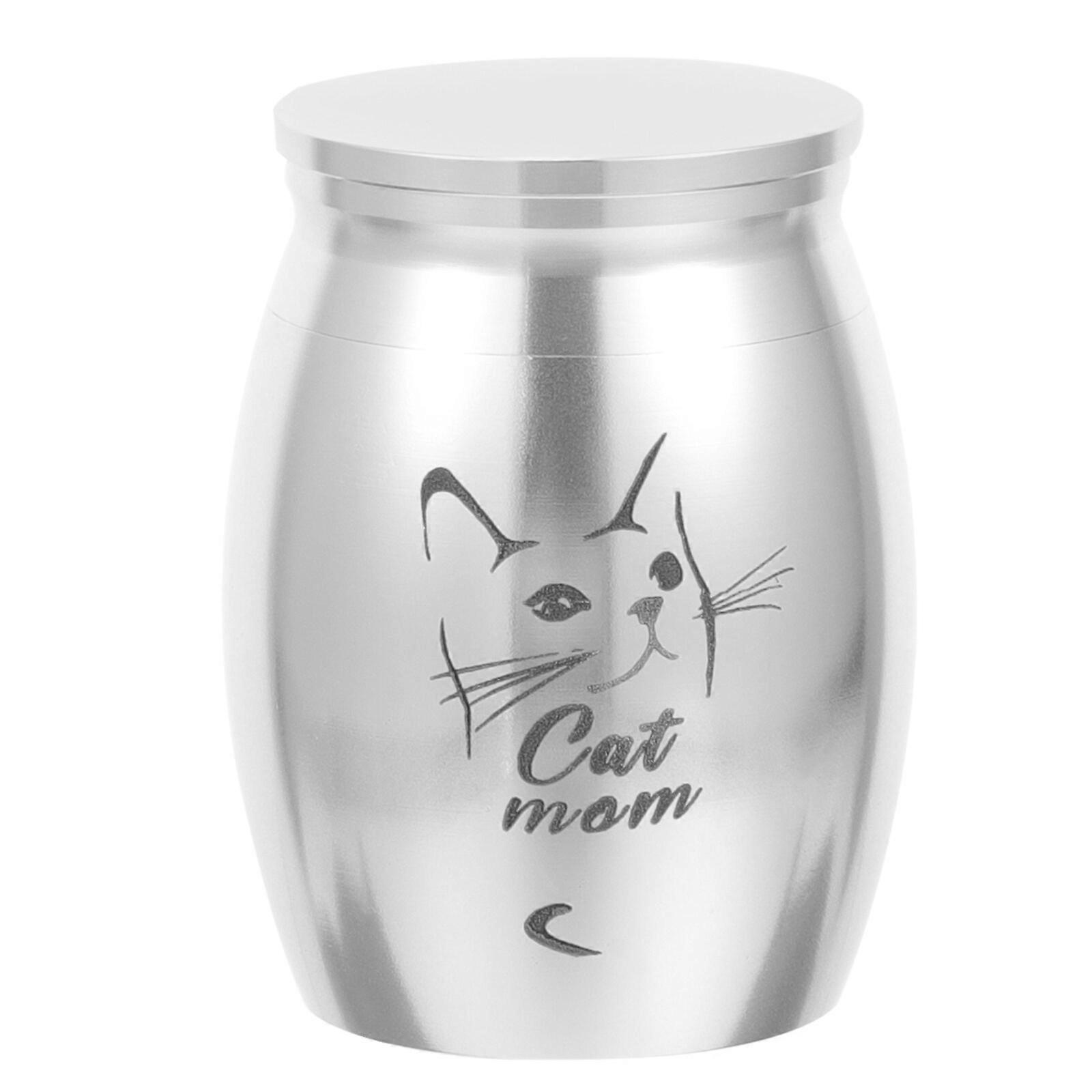 Alloy Pet Urn Pet Cremation Urn Dog Cat Ashes Funeral Keepsake Ashes Keepsake Jar