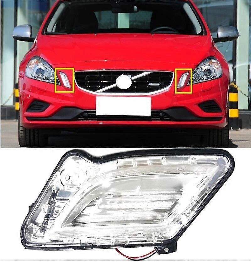 Lofty Richy For Volvo V60 S60 2011 2012 2013 Front Bumper Light Headlight Running Light Headlamp Head Light DRL Day Time Lamp