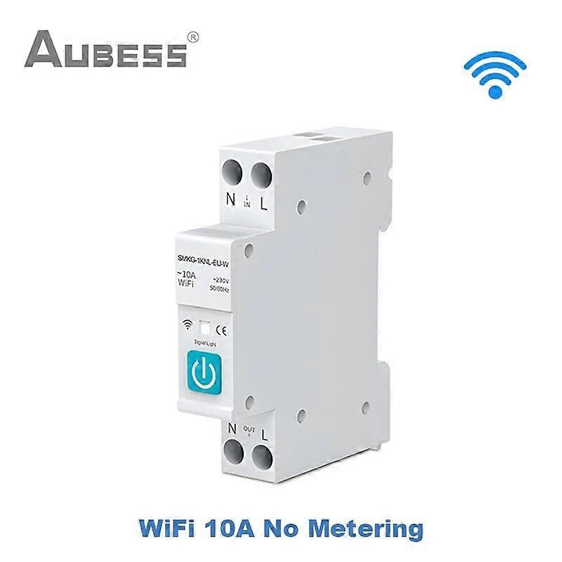 Tuya WIFI Smart Circuit Breaker With Metering 1P 63A Rail DIN Smart Home Wireless Remote Control SmartLIfe Via Alexa Google Home