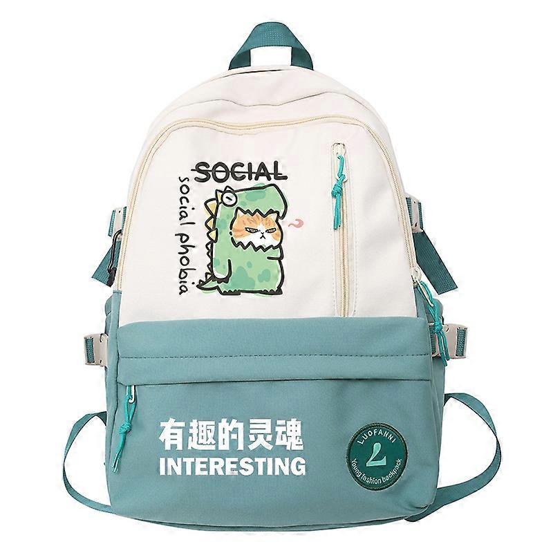 הרג'וקו חמוד Shiba Inu חתול דינוזאור תיק בית ספר גדול תרמיל לבני נוער בנים בנות נסיעות תיקים למחשב נייד