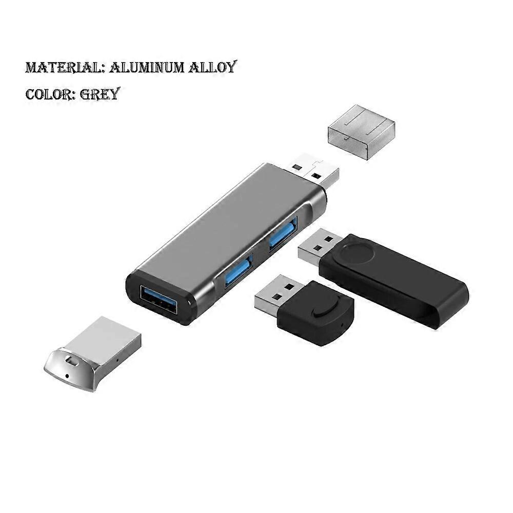 Mini Aluminum 3 Port USB 3.0 Hub USB Hub Extensions 2.0 Hub USB Adapter Station Ultra Slim Portable Data Hub USB Splitter
