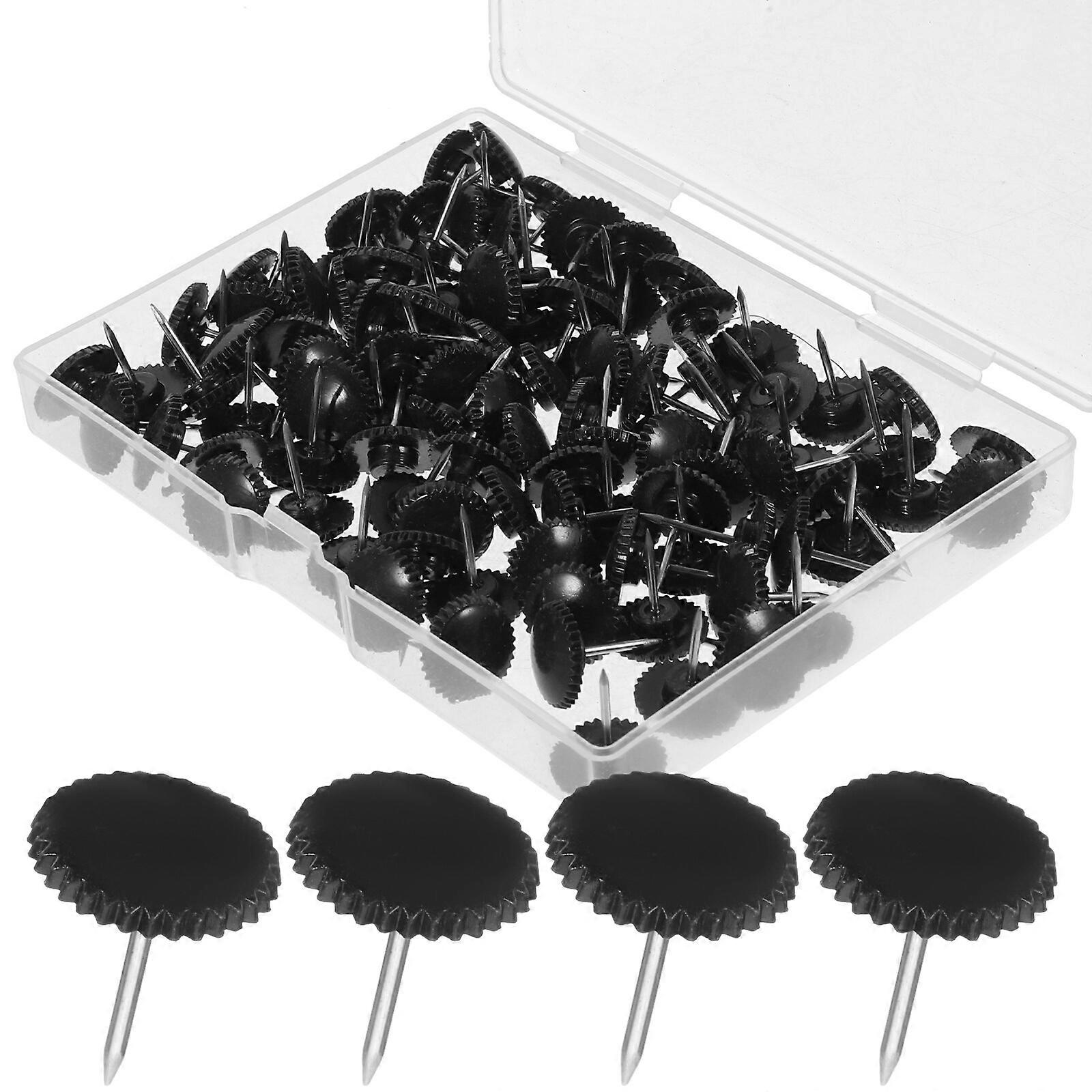 100Pcs Plastic Whiteboard Tacks Plastic Pushpins Thumb Tacks Bulletin Thumbtacks Map Thumbtacks