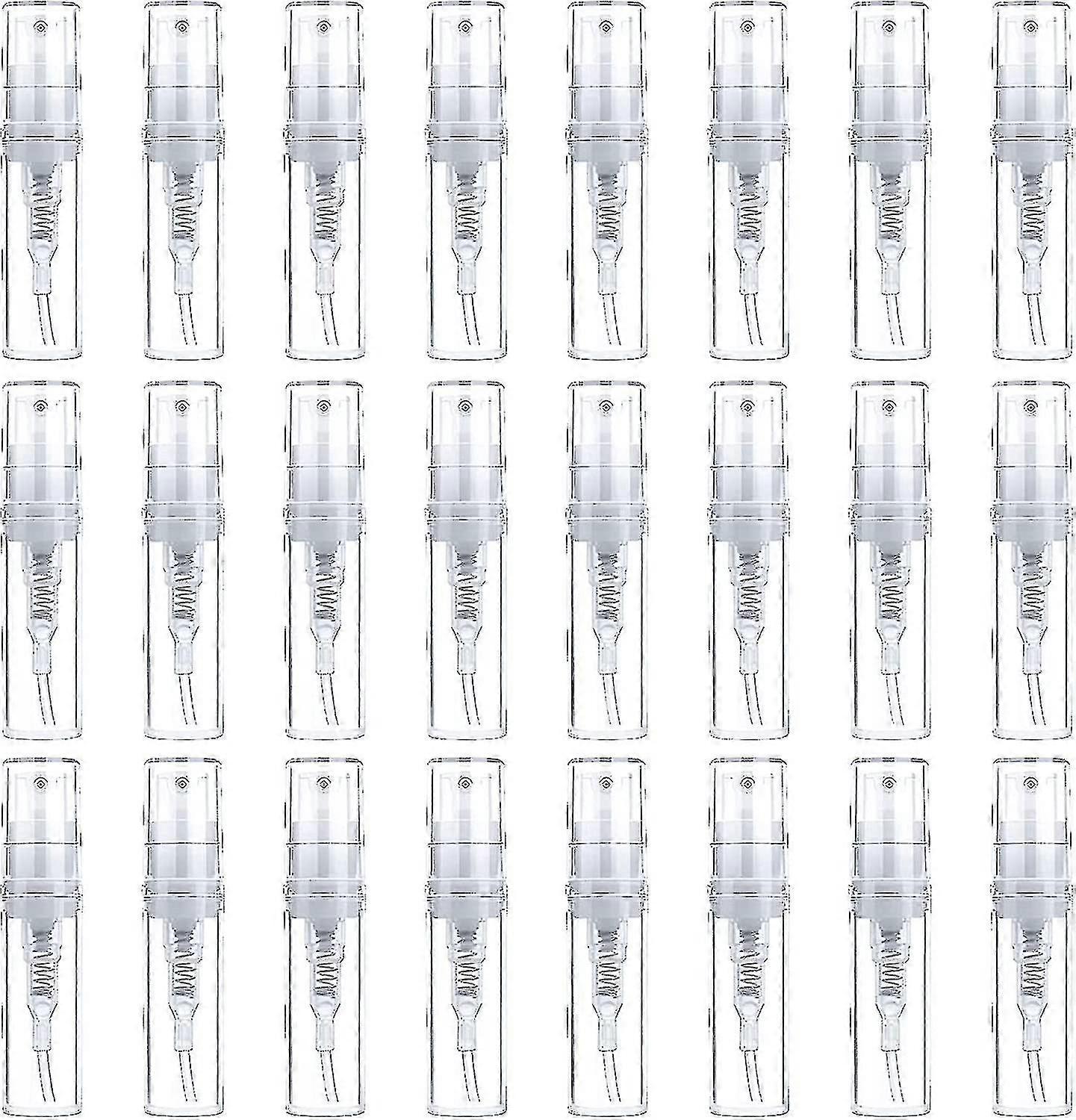 30pcs Transparent Plastic Spray Bottles For Perfumes And Cosmetics