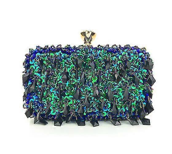 حقيبة المساء المرأة الماس مخلب حقيبة سلسلة لامعة حجر الراين حقيبة يد حقيبة كتف لحفل زفاف، جولة الماس رئيس الذهب