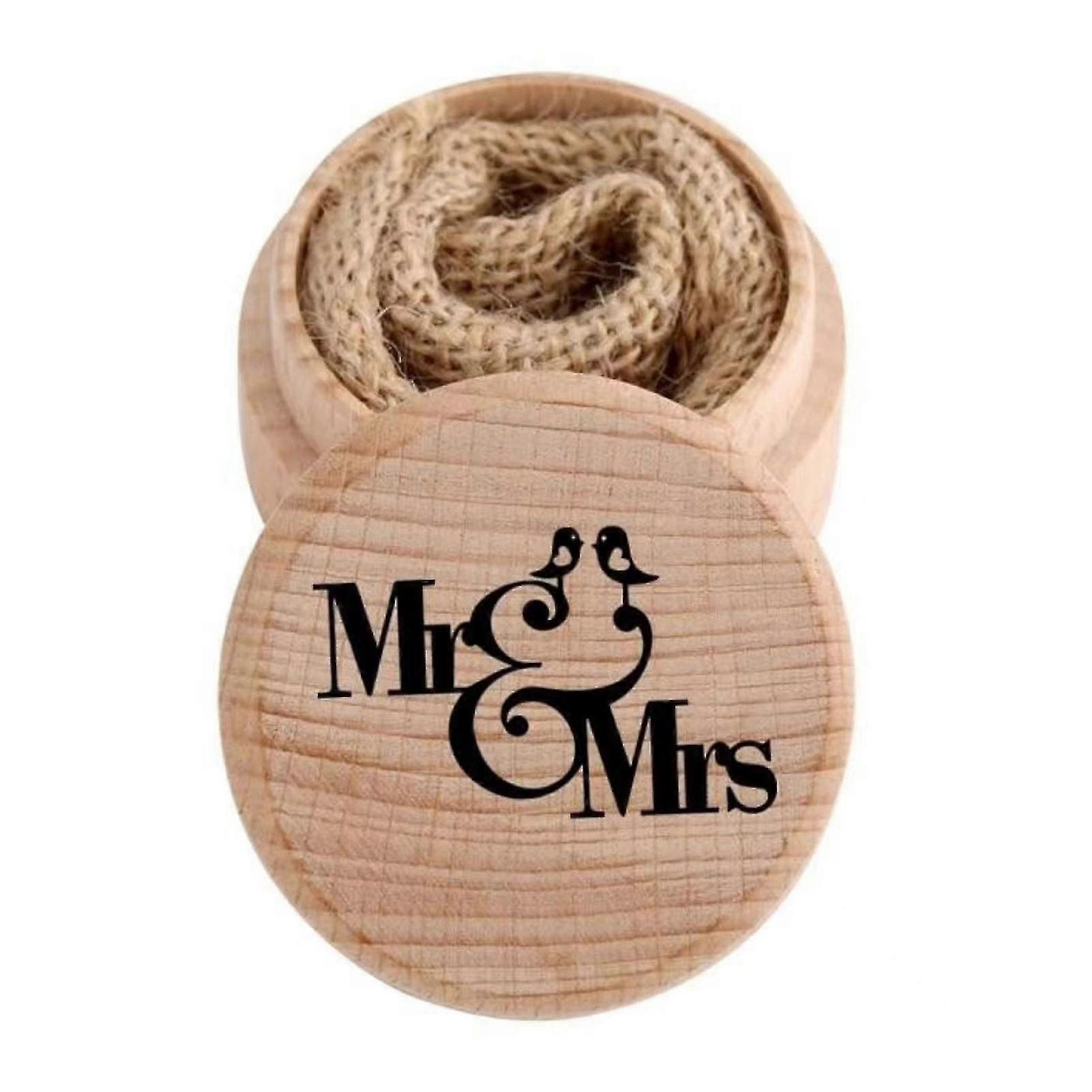 Rustic Wedding Ring Box Exquisite Craftsmanship Delicate For Engagement Wedding Anniversary