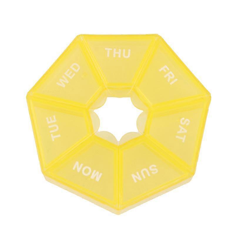 Portable Plastic Pillbox With Compartments