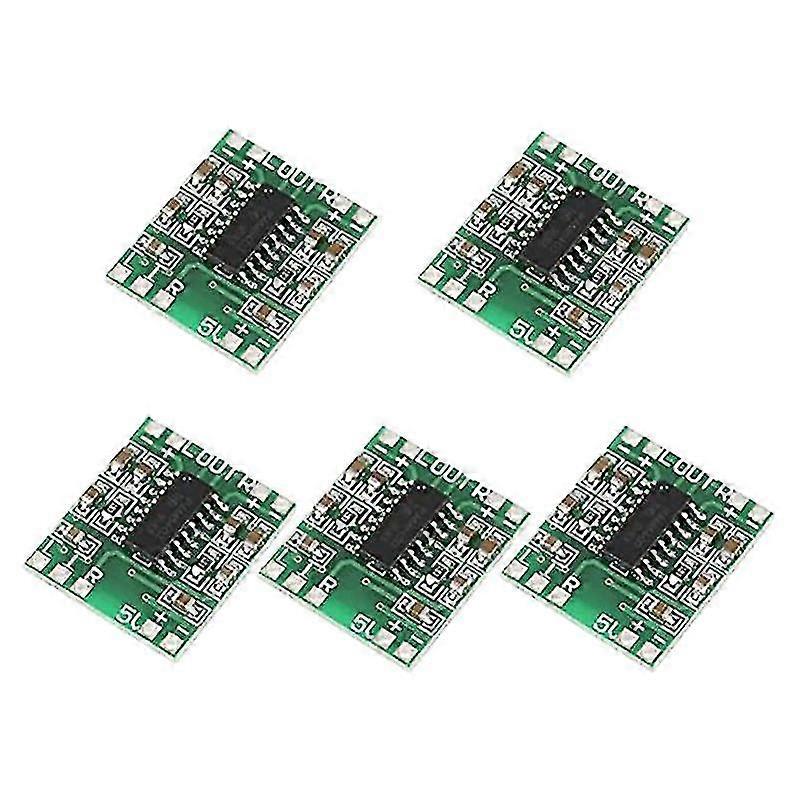 5 Pcs Digital Power Amplifier Board,2x3w Type D Pam8403 Audio Module Dc 5v Digital Audio Amplifier