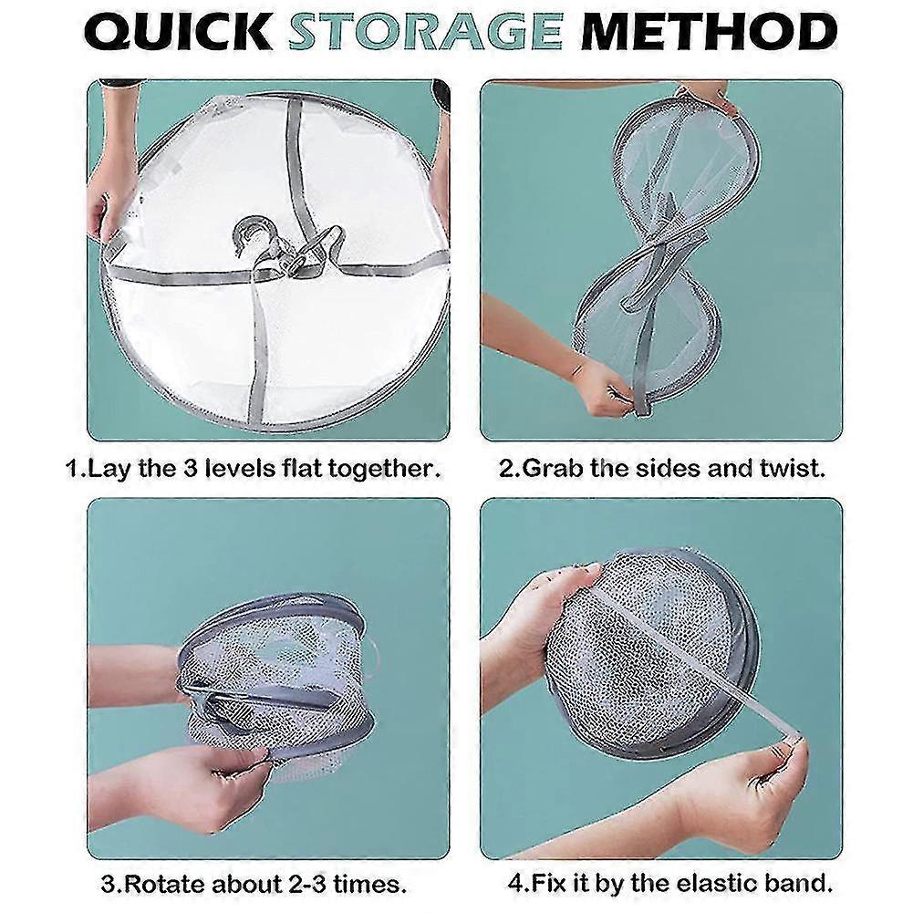 3-stufiger Pulloverkorb, Kaschmirpullover, gefliestes Netz, Taschenhalter für Pullover