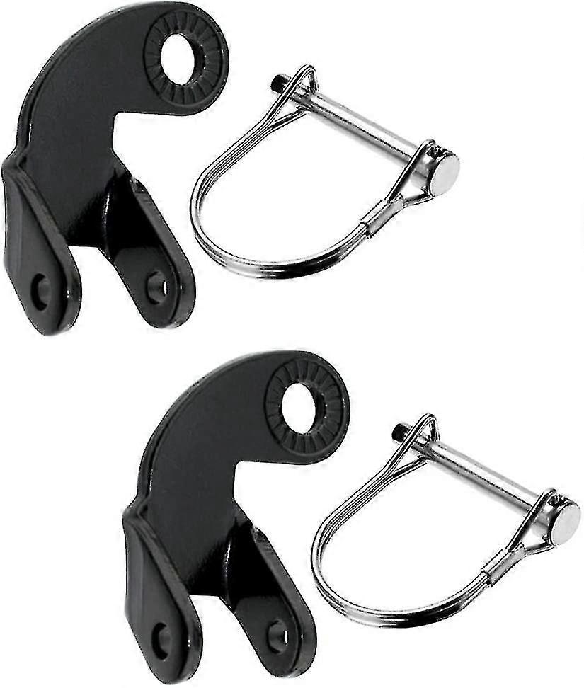 Bicycle Trailer Connector Attachment Stainless Steel Angled Elbow Bicycle Connector Attachment For Bicycle Trailer (black) (2pcs)