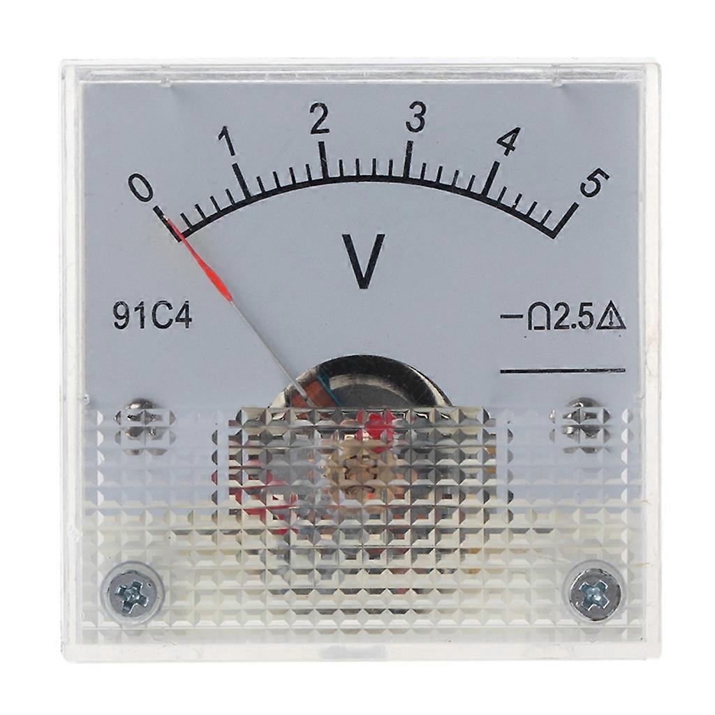  10 Types Pointer Voltmeter for DC Square Analog Volt Pointer Needle Panel Meter