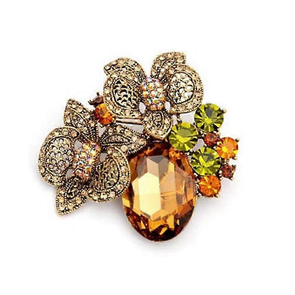 Corsage Pfau Damen Brosche Strass Brosche Pin