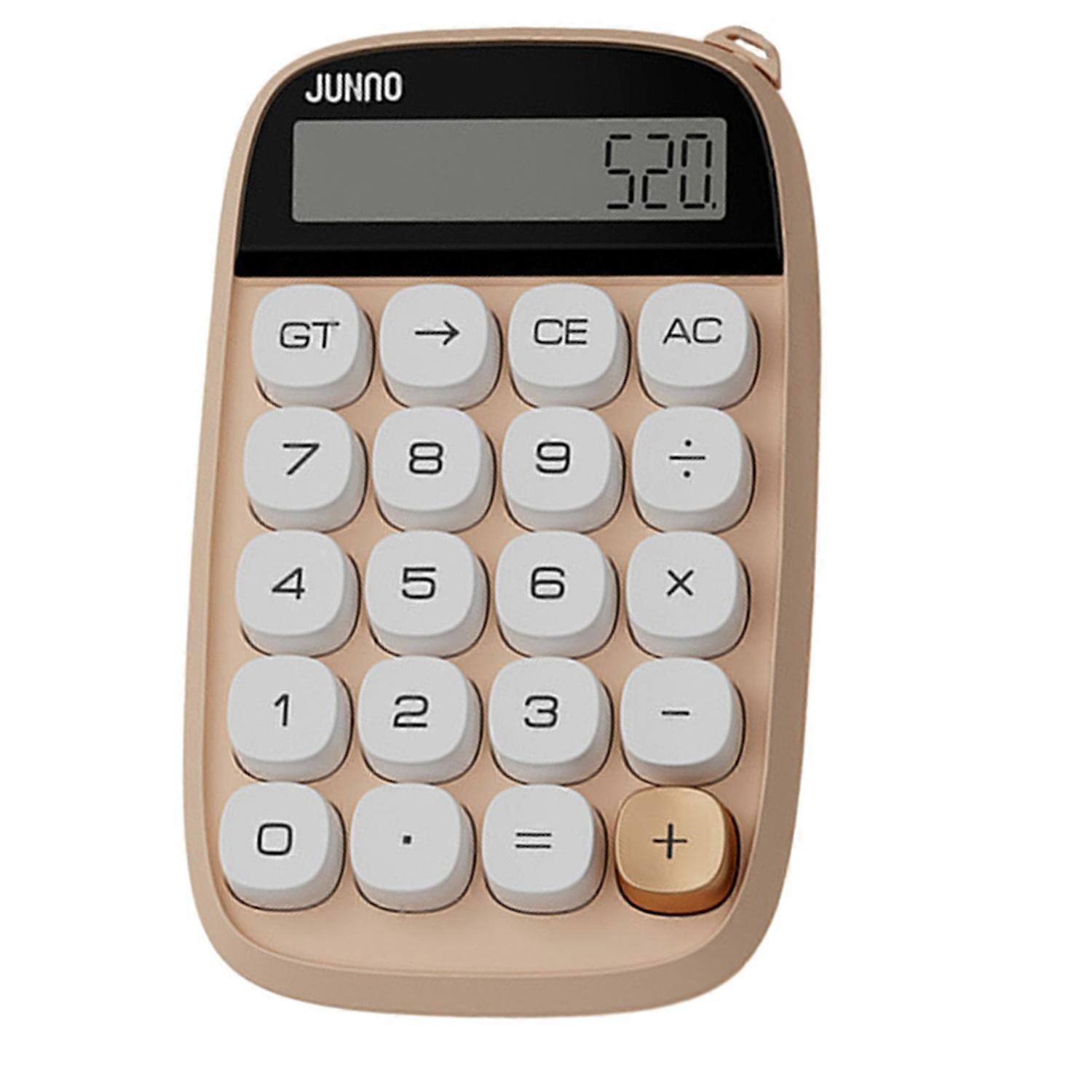 Desktop Calculator Battery Operated 10 Digits Square Buttons Large LCD Display Portable Student