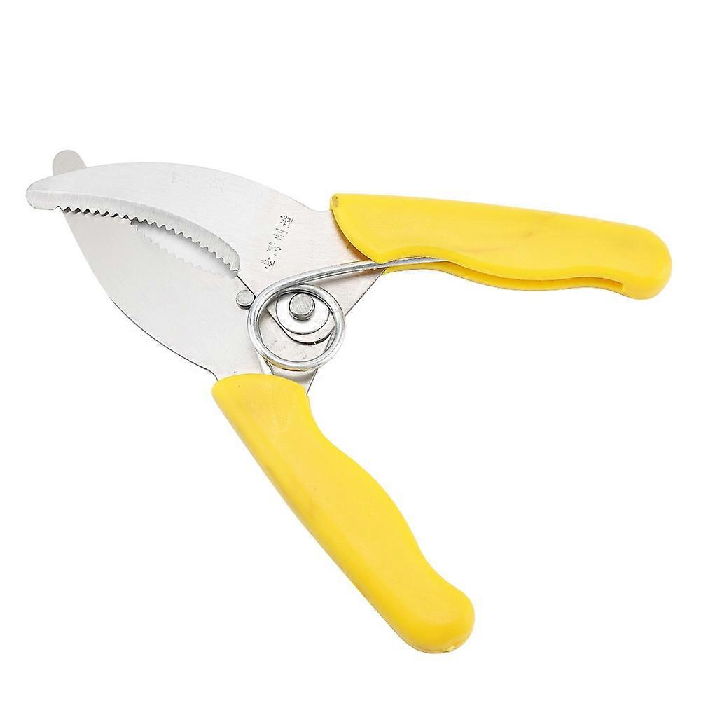 Gardening Fruit Tree Plant Clamp Type Scissors Pruning Shears Hand Pruner Tool Toothed Blade