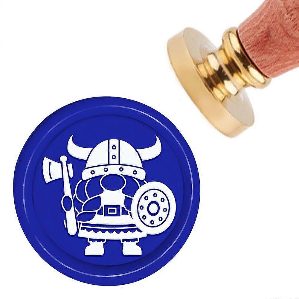 Brass Wax Seal Stamp with Handle for DIY Scrapbooking Human Pattern 3.5x1.18 inch(8.9x3cm)