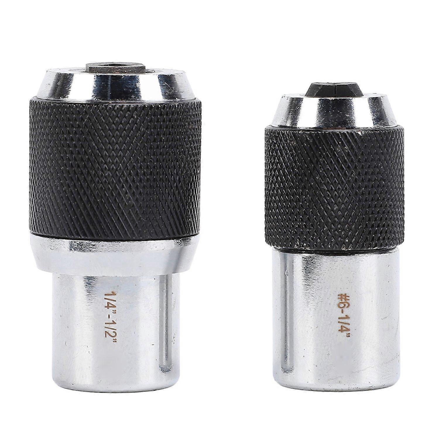 2Pcs Tap Sockets 3/8 Drive Adjustable Socket Set Adapter 6‑1/4in 1/4in‑1/2in for Reamers Screw Extra