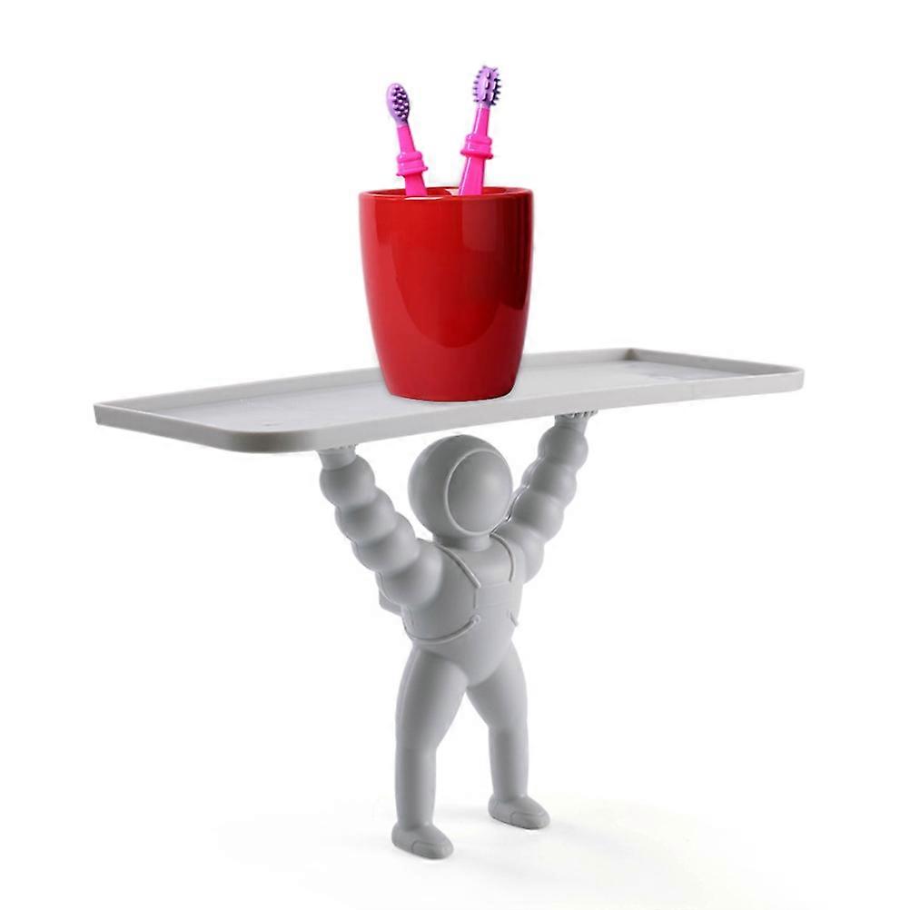 Space Man Floating Shelf Wall Rack Decorative Wall Shelf Storage Rack for Kitchen Bathroom and Bedroom