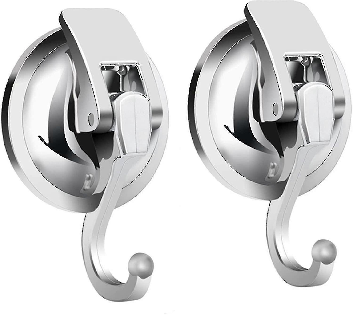 Heavy duty vacuum cup hooks (2 pcs) for kitchen, bathroom