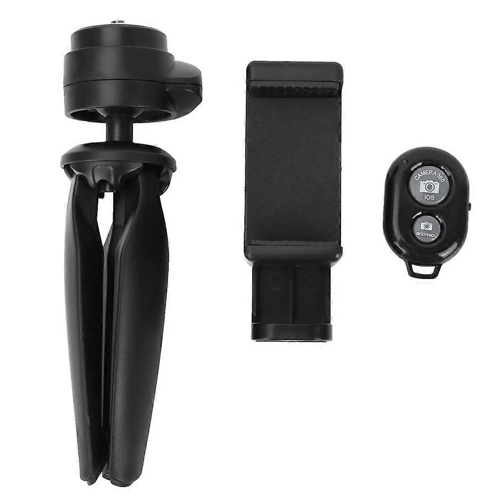 Outdoor Smartphone Camera Holder Tabletop Tripod Phone Clamp with Remote Controller