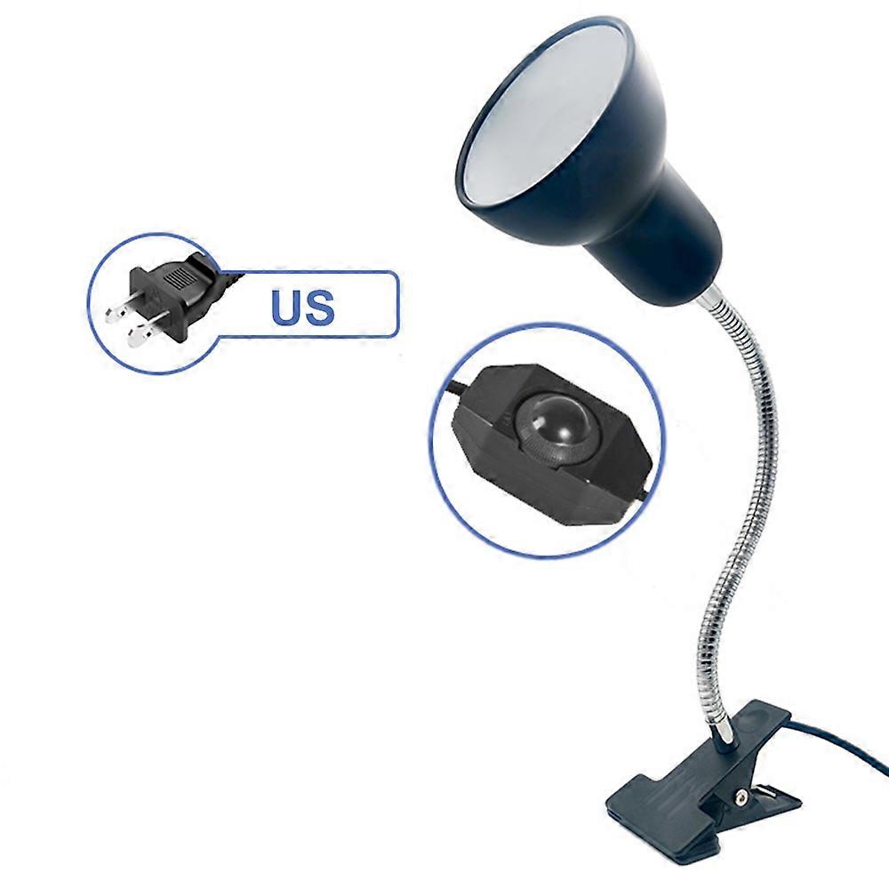 Reptile Heat Lamp Rotating Reptile Light Bracket with Clamp UVA/UVB Heating Lamp Bulb 25W/50W/75W for Turtle Lizards Snake Plants