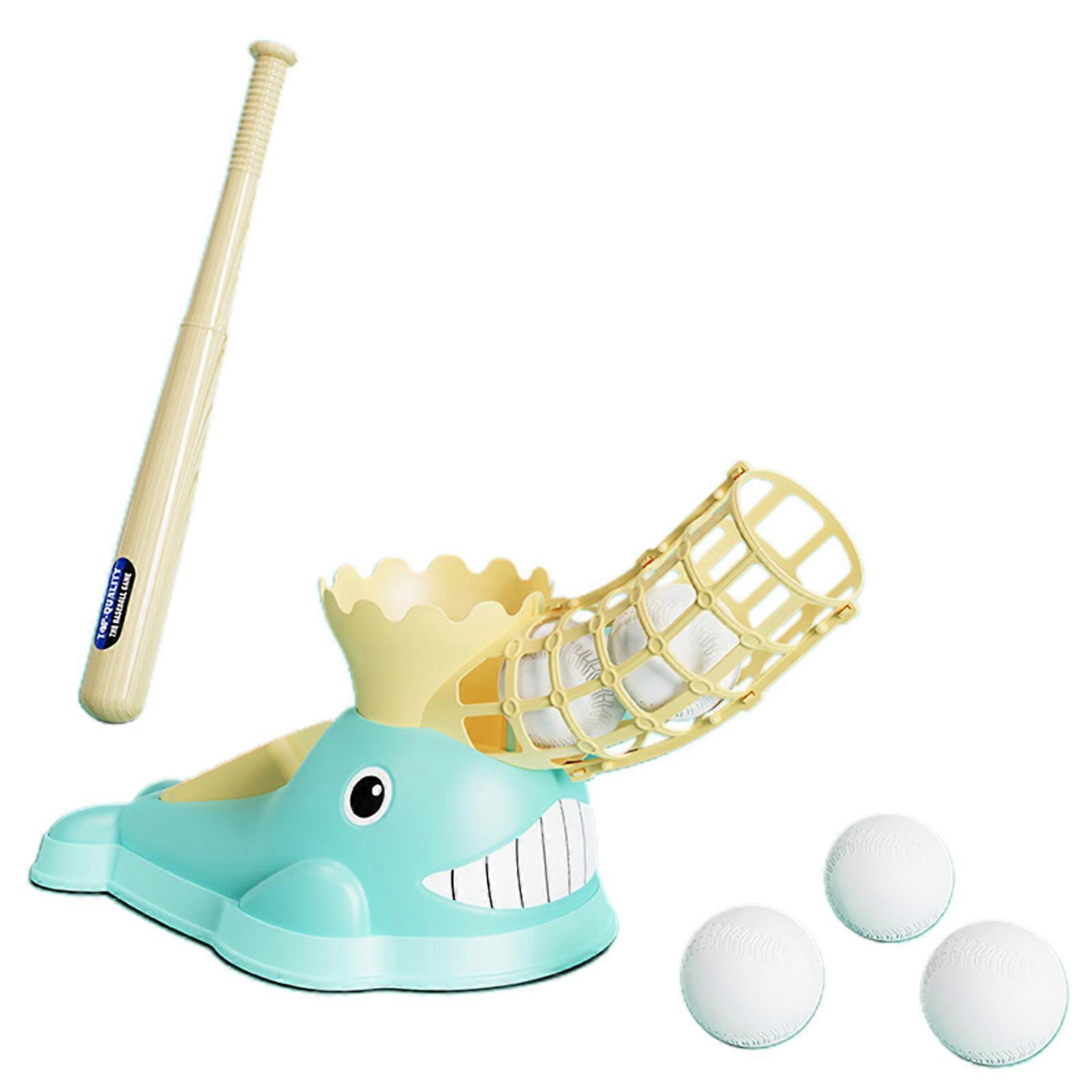 スポーツ、スロー&キャッチ、野球、ボール、プレイセット、子供用、男の子、女の子、屋外、屋内、子供用、細かい運動技能、反応、練習、青