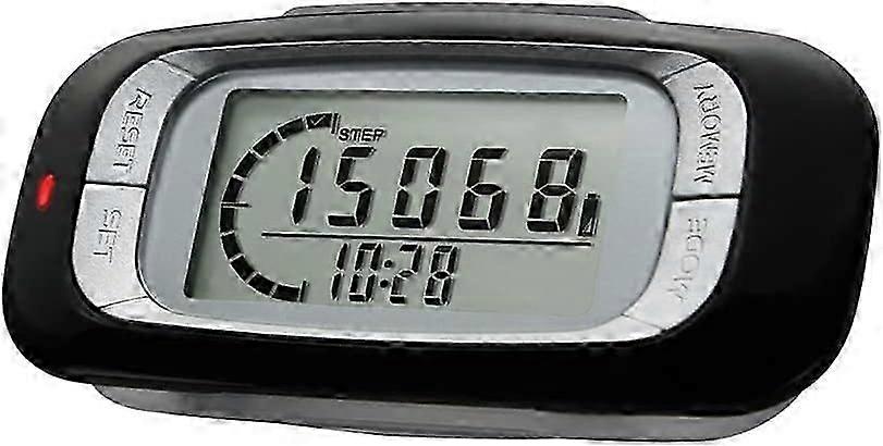 3D Pedometer, 3D Walking Pedometer with Clip Accurate Step Counter for Fitness Walking Distance Miles/Km Calorie Counter