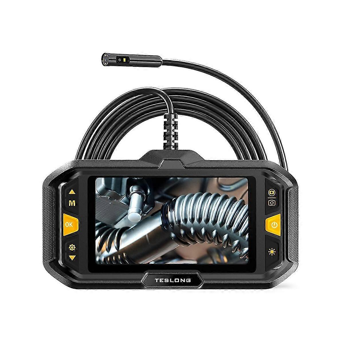 Ts43 5.5mm Lens Endoscope Camera With Light, 16.4ft Flexible Camera Snake Probe For Sewer(4.3inch