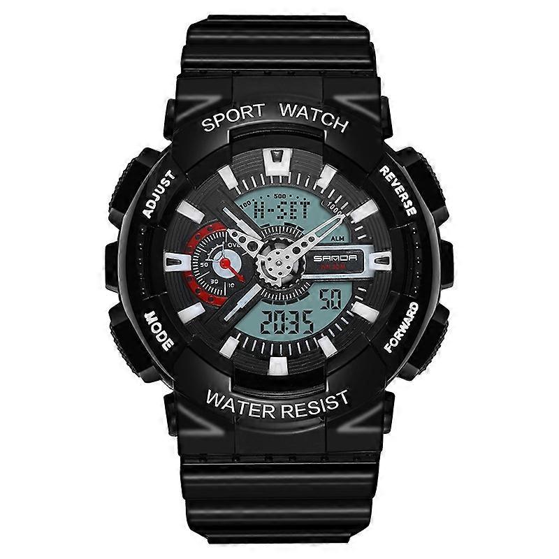 SANDA Outdoor Leisure Waterproof Multifunctional Luminous Electronic Watch