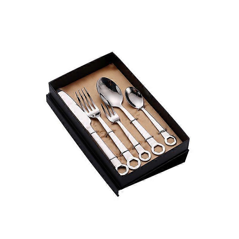 Kreatívny steakový nôž a vidlička Household Hotel Zahustený 304 Nerezový riad Súprava nôžov, vidličiek a lyžíc