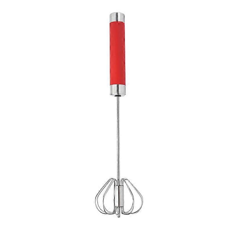 Stainless Steel Semi-Automatic Whisk, Whizzy Whisk Hand Push Mixer for Blending, Beating & Stirring