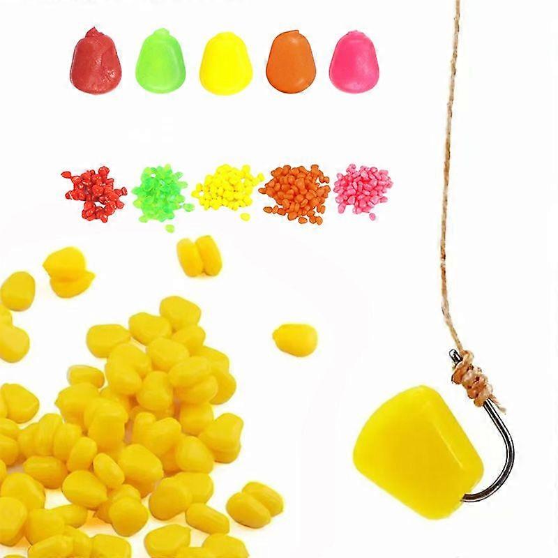 100pcs Corn Smell Soft Rubber Fishing Lures Floating Carp Artificial Water Bait For River Lake Reservoir And Tidal Basin