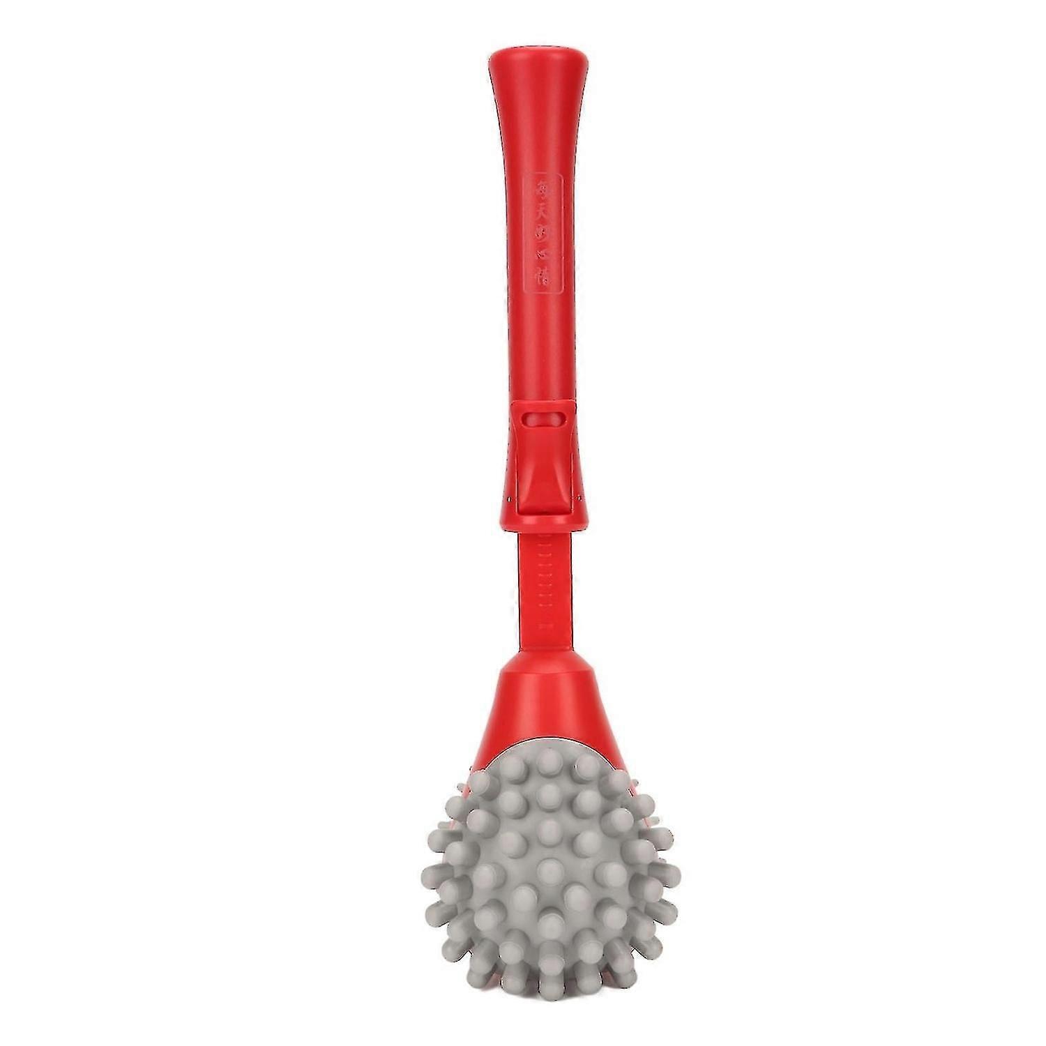 Portable and effective silicone massage hammer with retractable design - flexible handle and 2 soft
