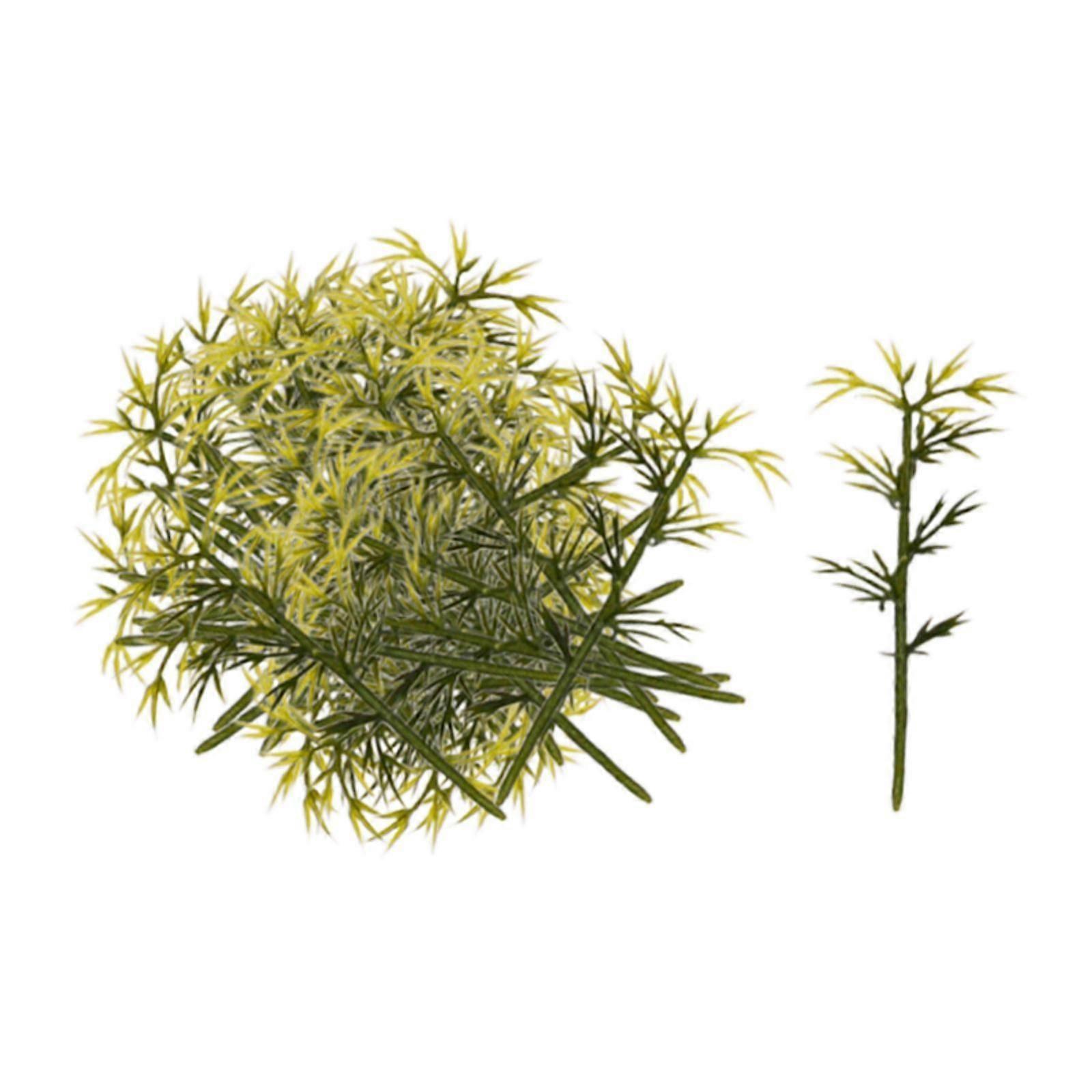 100x Model Miniature Bamboo Trees Artificial for Miniature Landscape Project 6cm