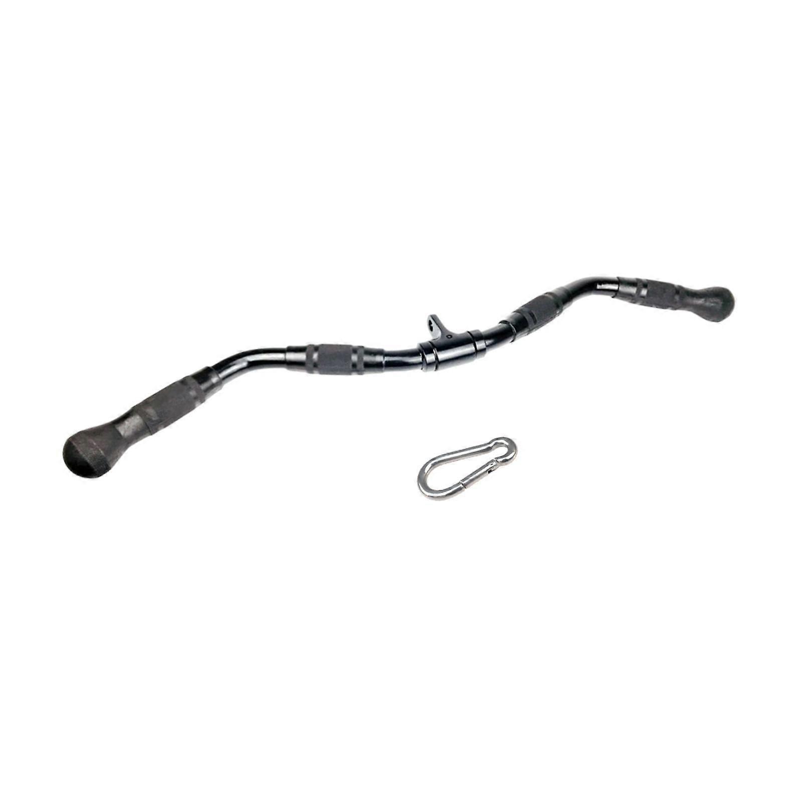 LAT Pull Down Bar Steel Triceps Practical Accessory Sturdy Fitness with Hook