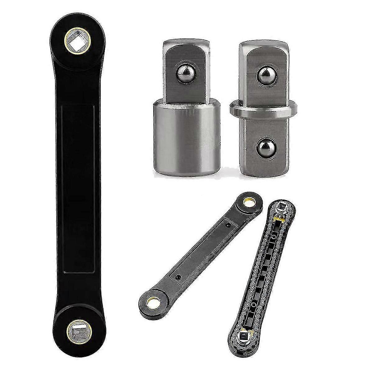 Universal Tight Reach Extension Wrench with 3-Inch Adapter and 1-Inch Compatibility