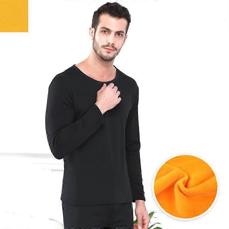 Unisex Winter Thermal Underwear Set Round Neck Slim Long Sleeve Solid Color Thickened Soft Elastic Sports Bottoming Pajamas Set