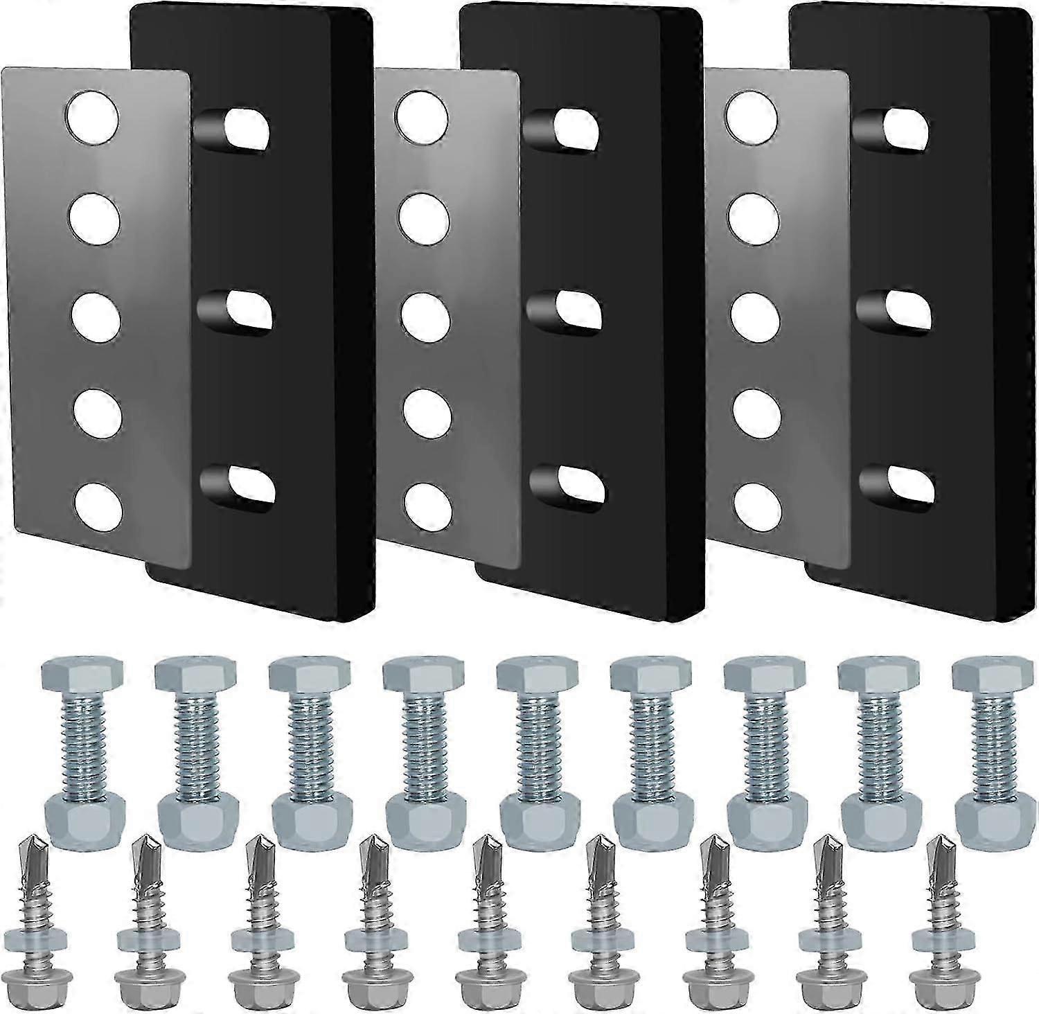 3/8 Snow Blower Impeller Modification Kit, 3 Pack Rubber Blade Snow Blower Universal for Modifies 2-Stage Machine