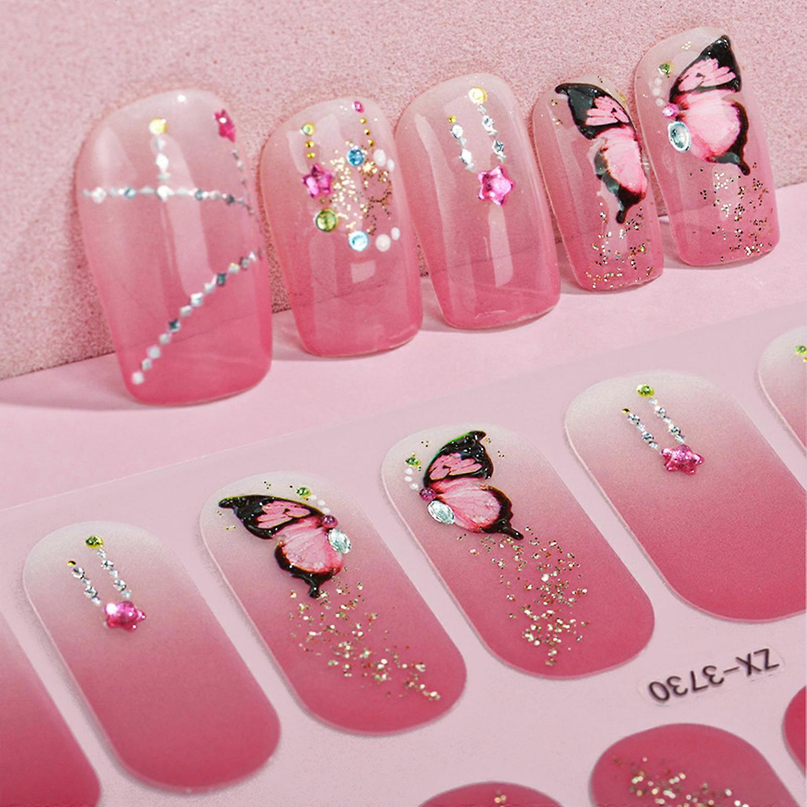 Full Cover Nail Stickers Nail Tips Manicure Decoration Designer