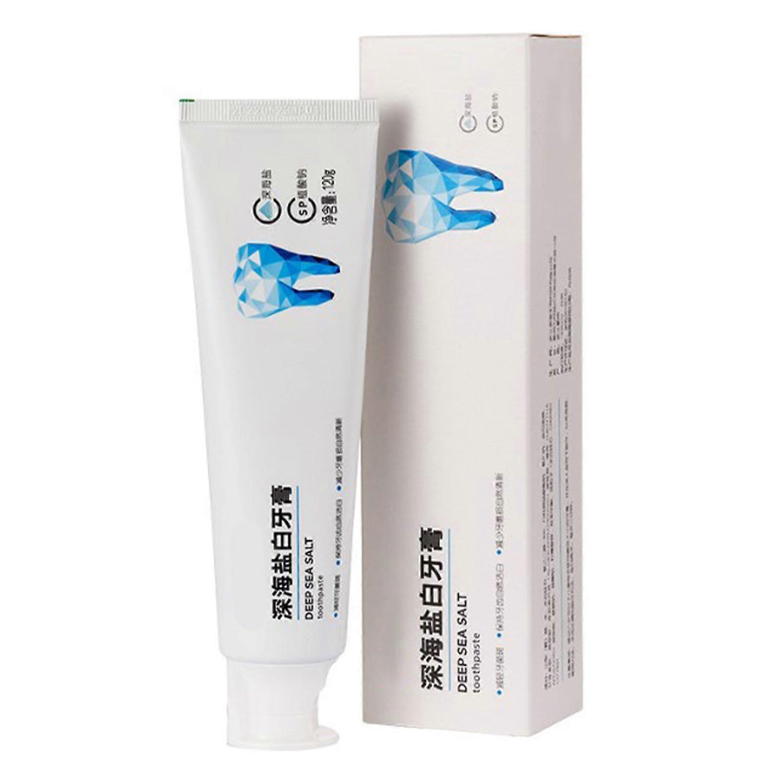 3 Pcs Sea Salt Toothpaste Teeth Whitening Lasting Refreshing Deep Cleansing Toothpaste
