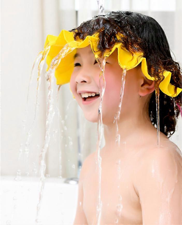 Baby bath cap, shower cap, adjustable, soft, shampoo eye protection