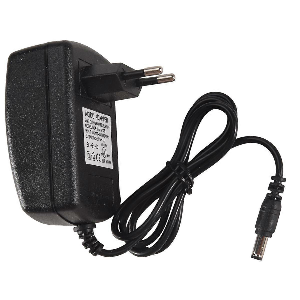 DC 24V 1A AC Adapter Power Supply for LED Strip Light CCTV Camera 2.1mm x 5.5mm EU