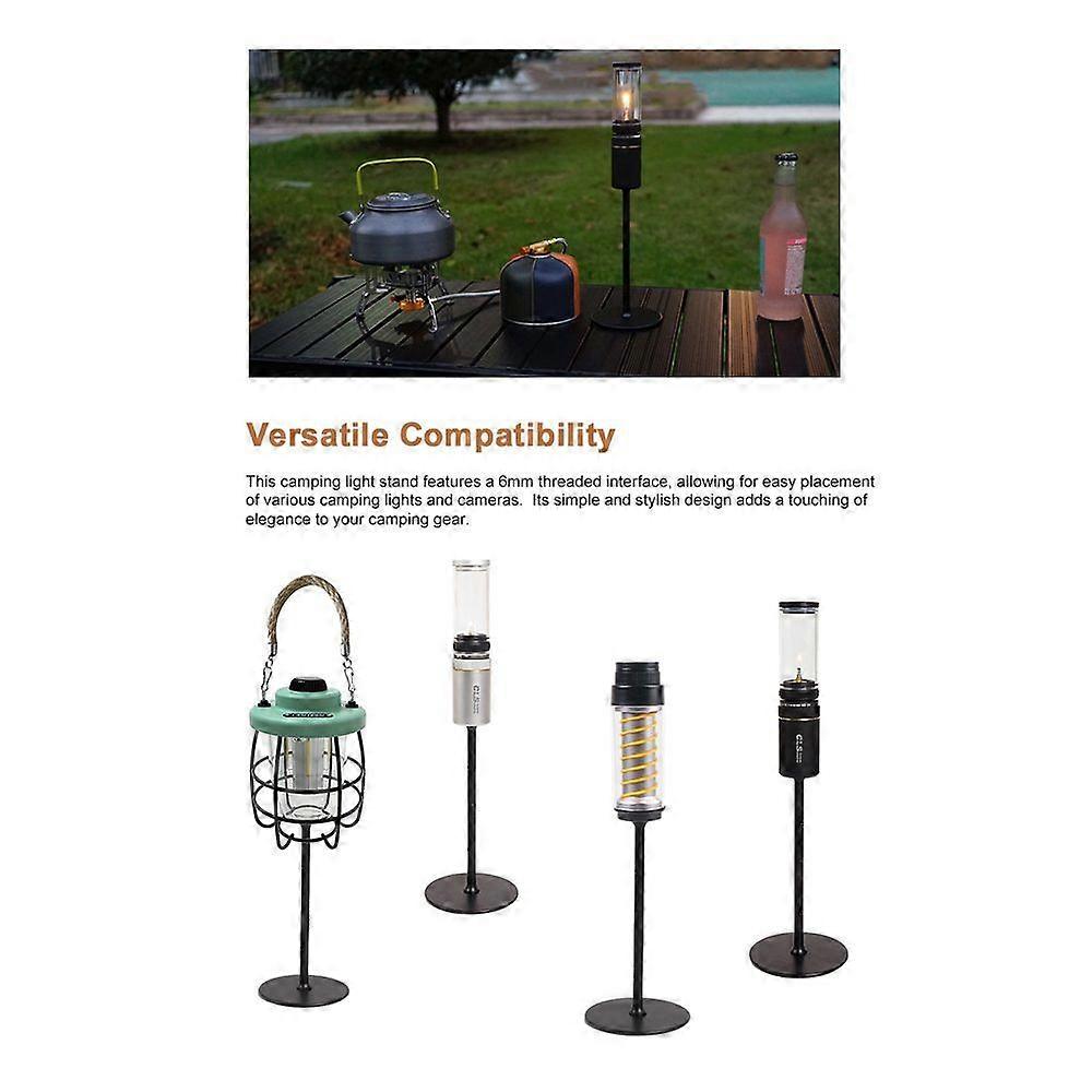 Portable Camping Light Stand - Adjustable Lantern Holder for Campsites