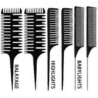 Professional Styling Highlighting Comb Set, Multi-Functional Combs for Easy Operation and Even Color Distribution in Hair Salons and Home, Smooth Use