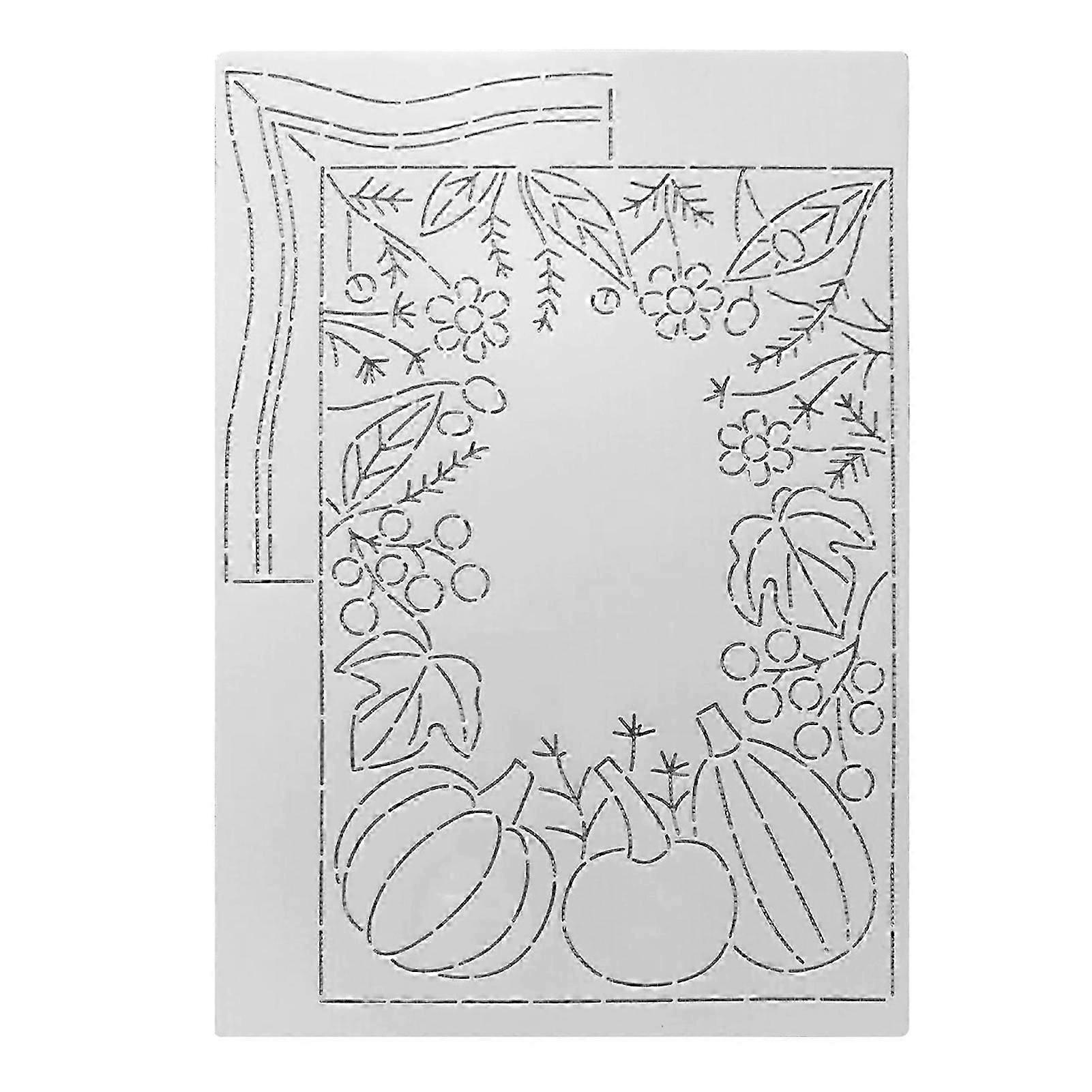 Drawing Line Quilting Stencil Multifunctional Sewing Patchworks Template for Embroidery Patchworks Sewing Craft