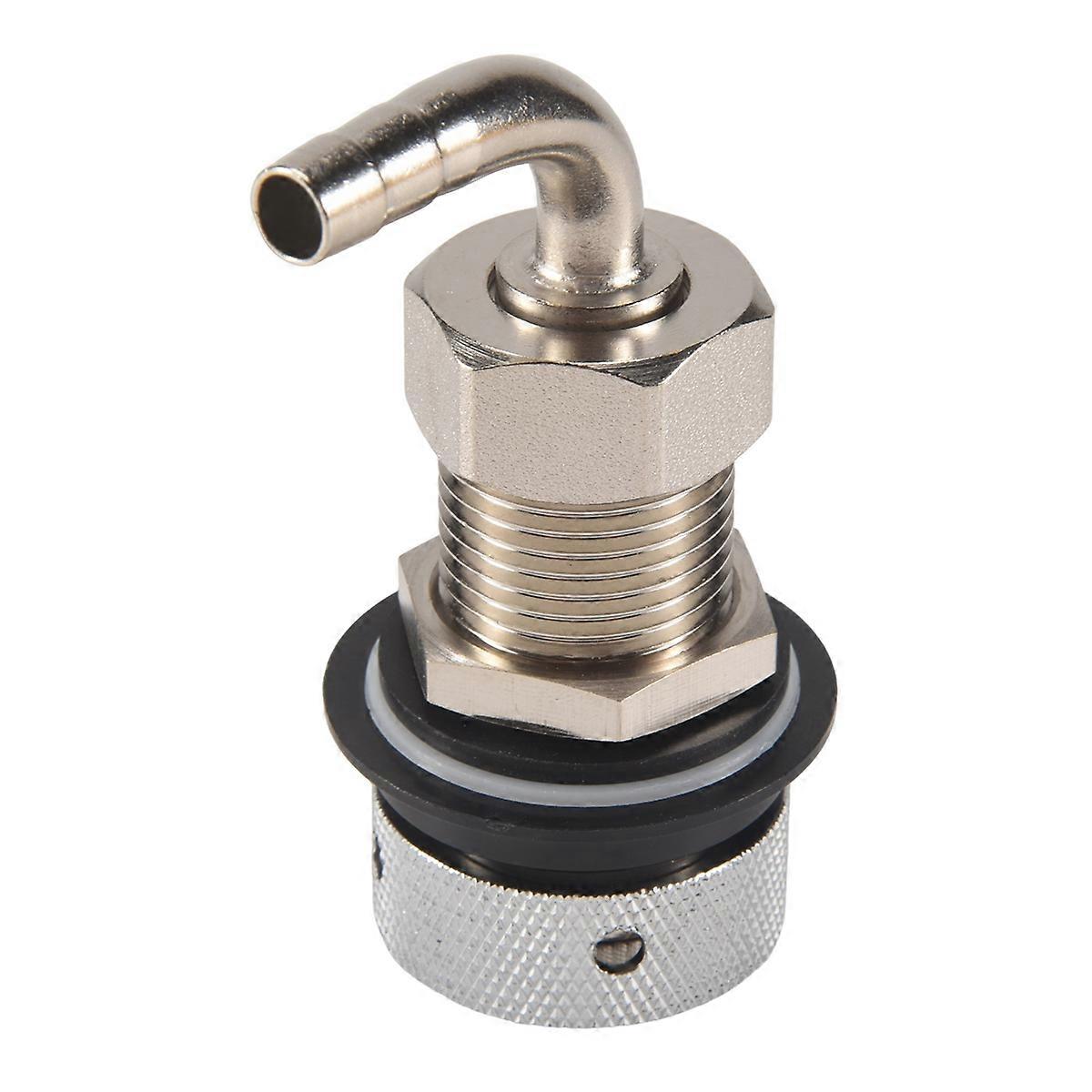 Beer Tap Faucet Shank with 8mm Barber Elbow, Chrome Plate Brass Shank G5/8 for Adjustable Tap Draft